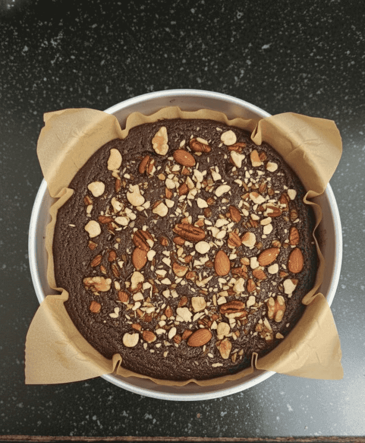 Karuppu Kavuni Brownie made with black rice and dark chocolate