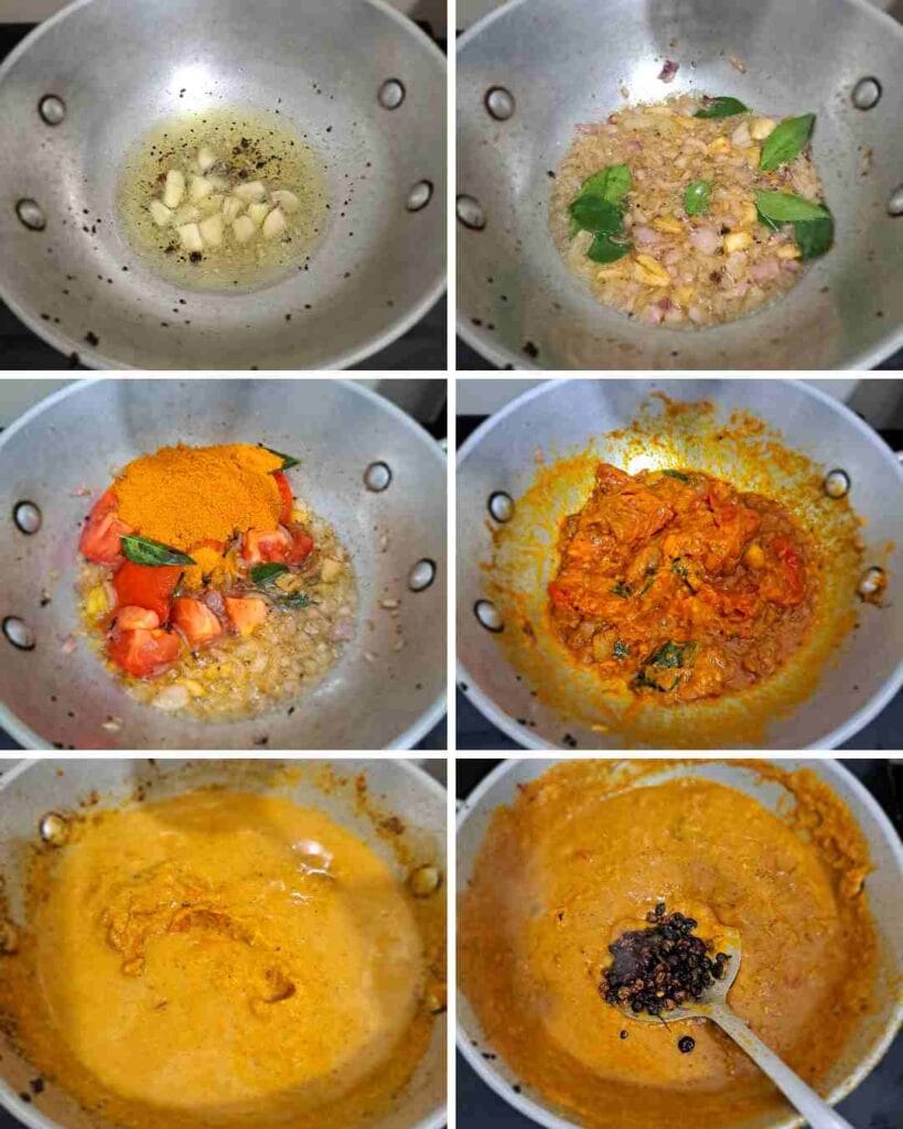 Manathakkali vatha kuzhambu cooking steps with paste and tamarind | மணத்தக்காளி வத்தல் குழம்பு