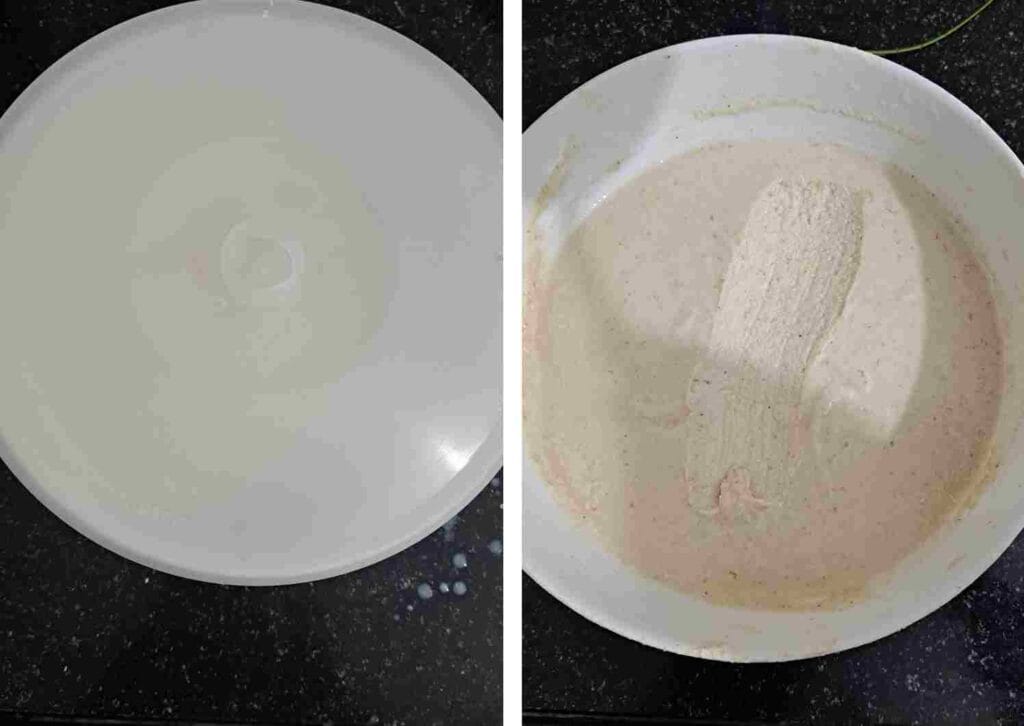 Fermented jowar dosa batter after 8 hours fermentation for soft and crispy millet dosa recipe