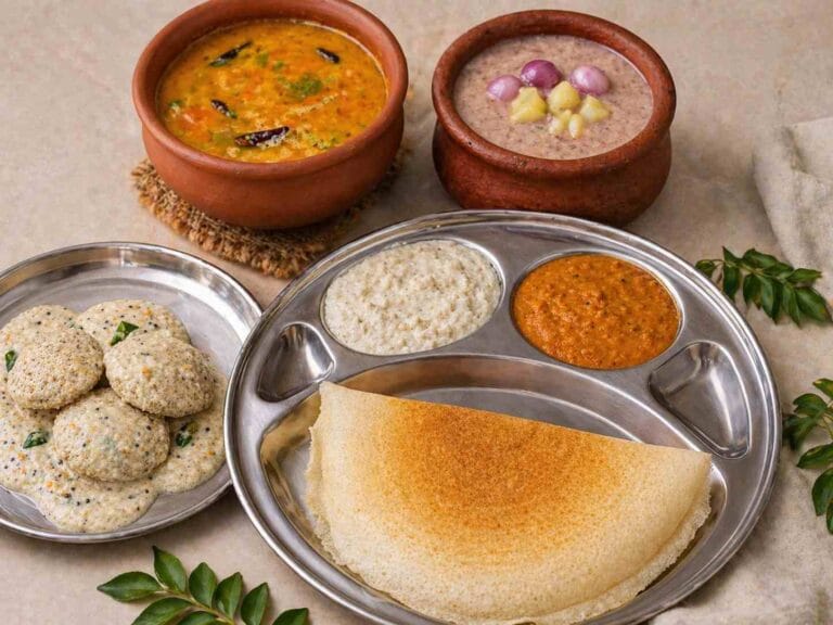 healthy millet recipes with dosa idli chutney and sambar south indian breakfast