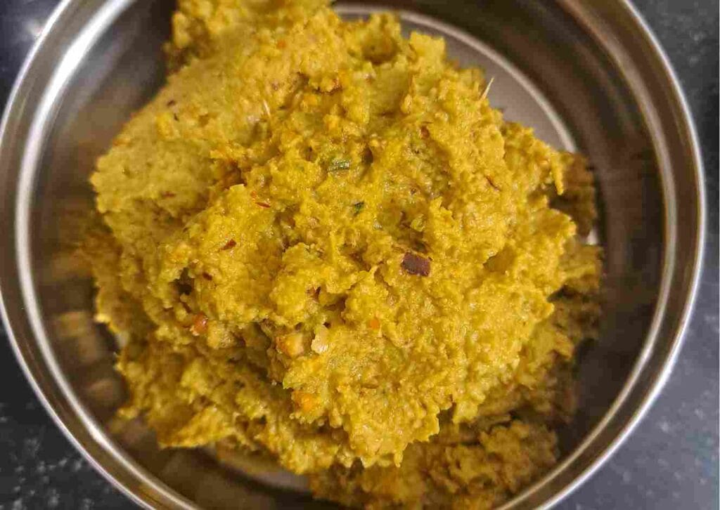 Peerkangai thol thuvaiyal ready to serve a high fiber chutney for digestion