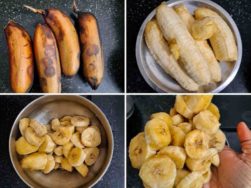 sliced ripe red bananas prepared for healthy homemade ice cream